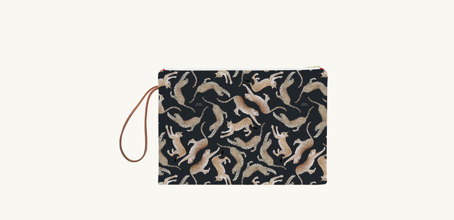 Maison Baluchon - Maxi zipped pouch - Félin N°01
