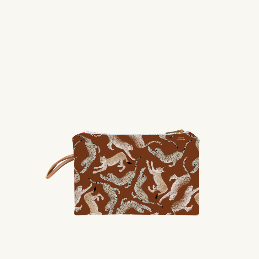 Mini pouch Félin N°02 custom-made by Maison Baluchon