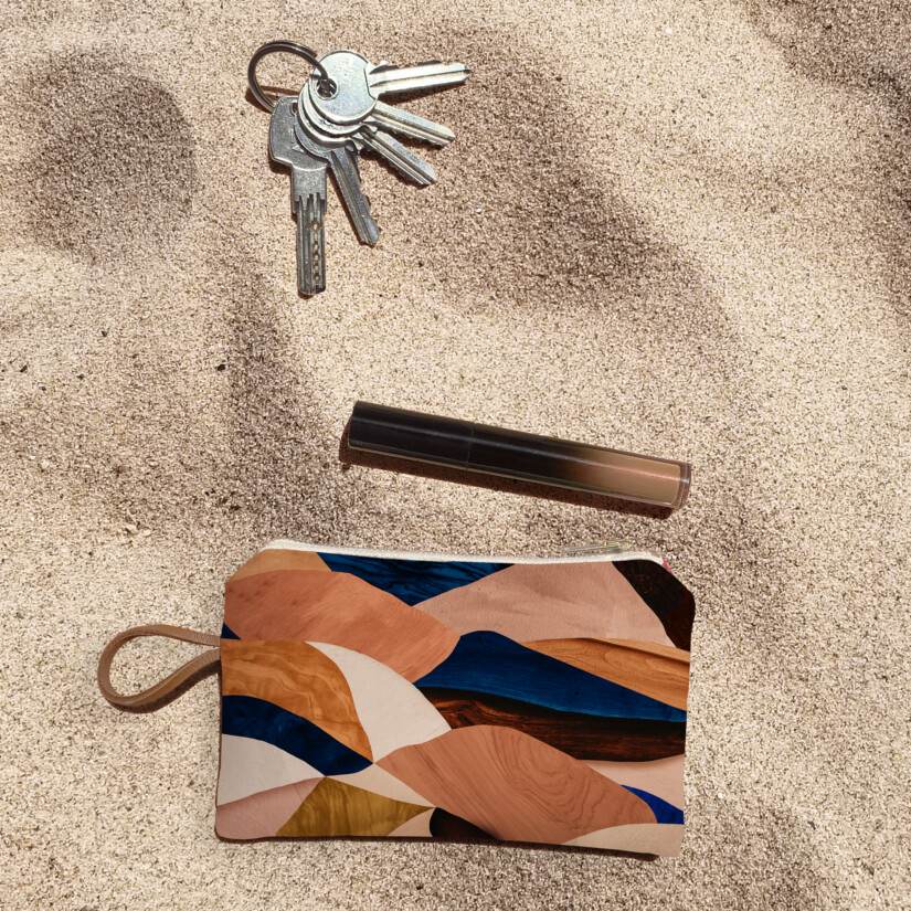 Maison Baluchon - Mini zipped pouch with dune motif