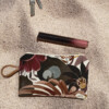 Maison Baluchon - Mini pochette zippée - Motif Inde N°03 - Imprimé végétal et animal dans les tons roses