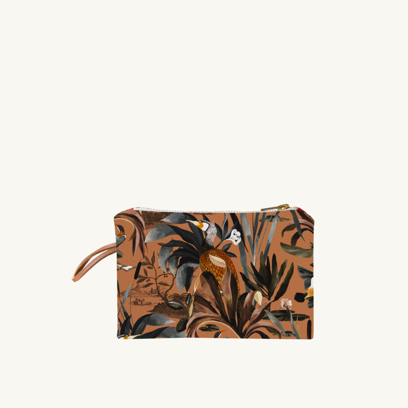 Mini pouch Sauvage N°26 - Terracotta custom-made by Maison Baluchon