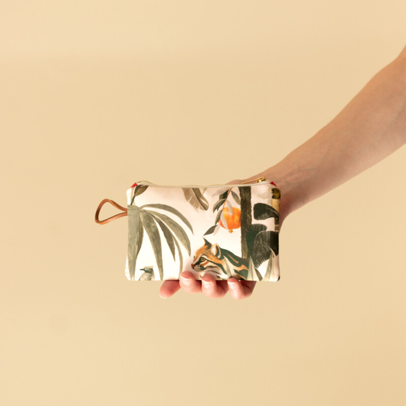 Maison Baluchon - Mini pochette zippée à utiliser en porte-monnaie ou écrin à bijoux