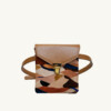 Maison Baluchon - Sac sacoche mini Graphique N°13 cuir camel