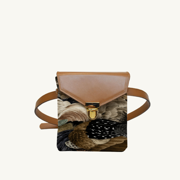 Mini purse Sauvage N°27 - Camel leather custom-made by Maison Baluchon