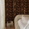 Papier peint intissé pour chambre motif bois Graphique N°14 - Maison Baluchon
