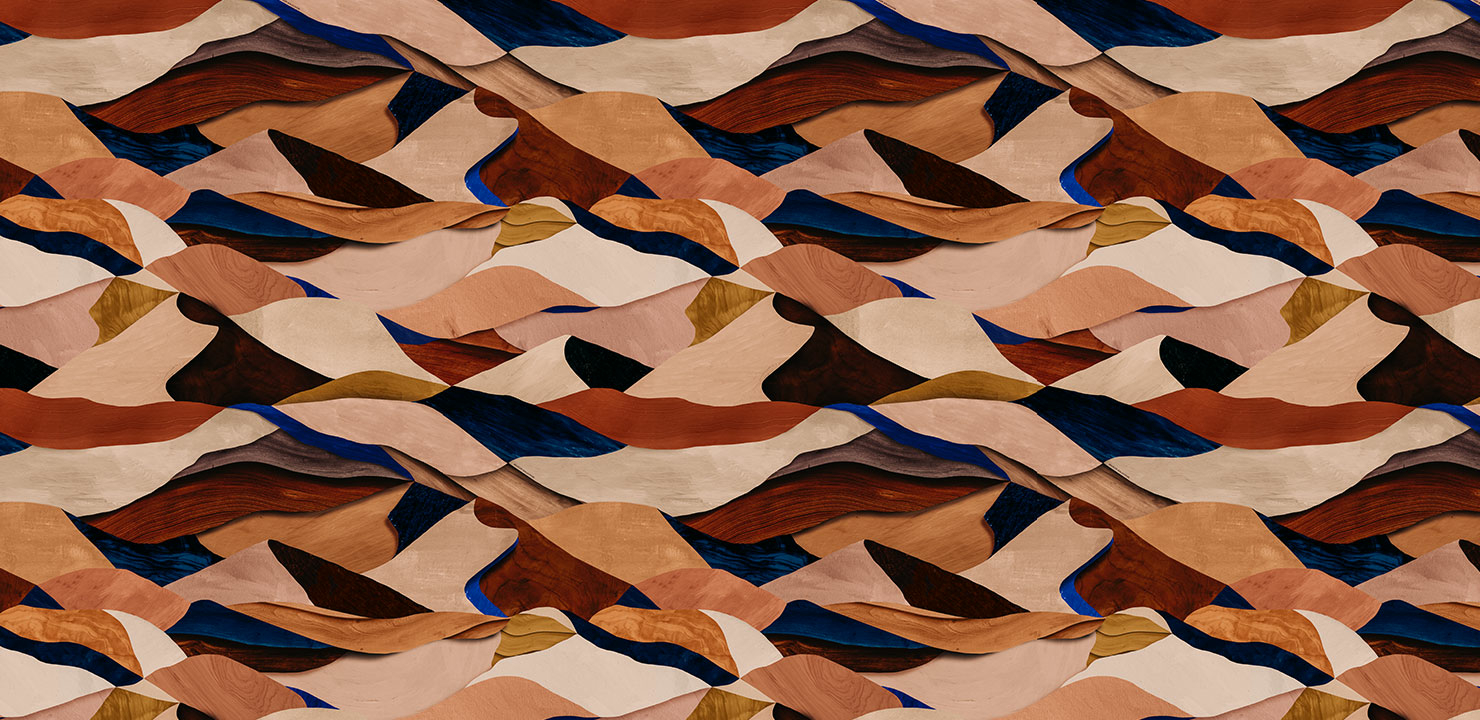 Pattern inspired by the sunny landscapes of southern France