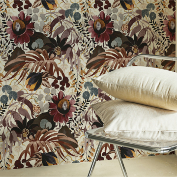 Maison Baluchon - Home Design - Tapisserie murale florale motif Inde N°03