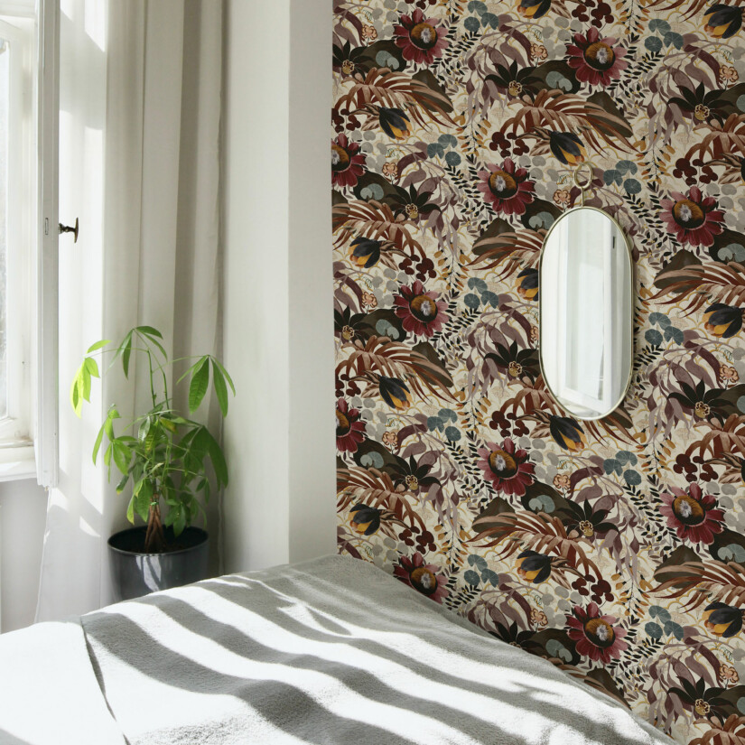 Maison Baluchon - Non-woven wallpaper Inde N°03 - Bedroom