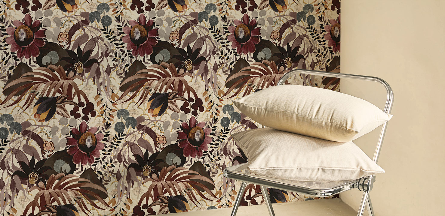 Non-woven wallpaper Inde N°03