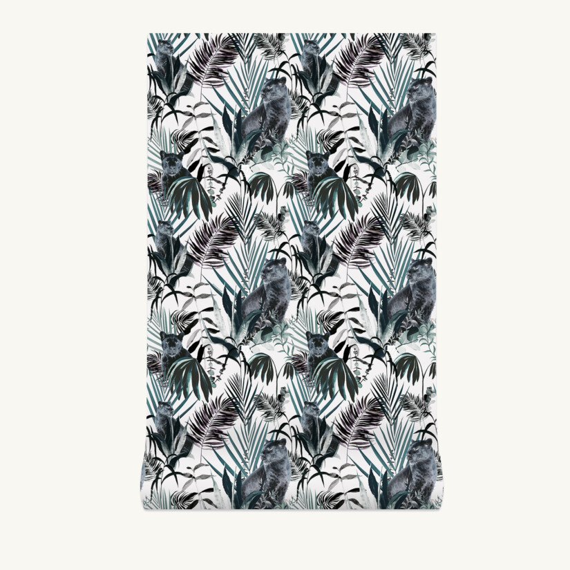 Non-woven wallpaper Jungle N°18 custom-made by Maison Baluchon