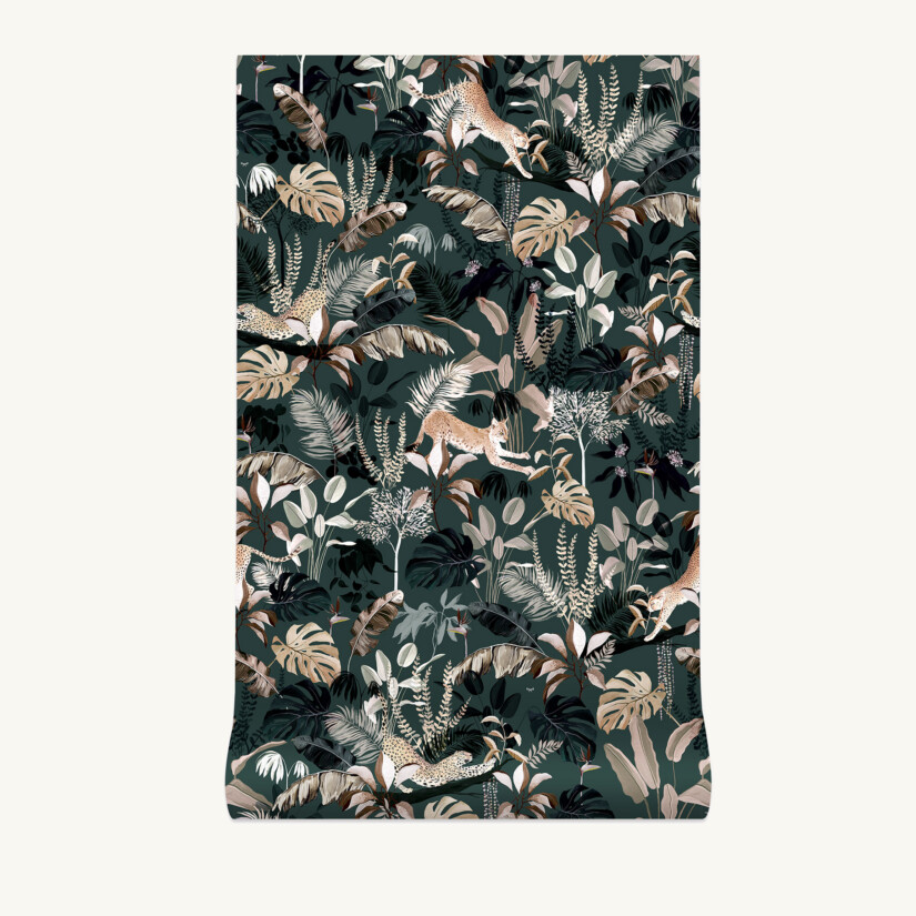 Non-woven wallpaper Jungle N°20 custom-made by Maison Baluchon
