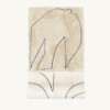 Graphic non-woven wallpaper with abstract chalk shapes - Maison Baluchon