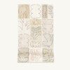 Papier peint intissé - Motif Moderniste N°02 - Traits noir et terracotta