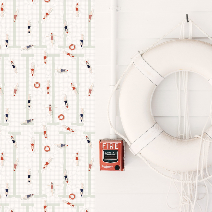 Create a maritime atmosphere in your interior with our pattern Sport N°02