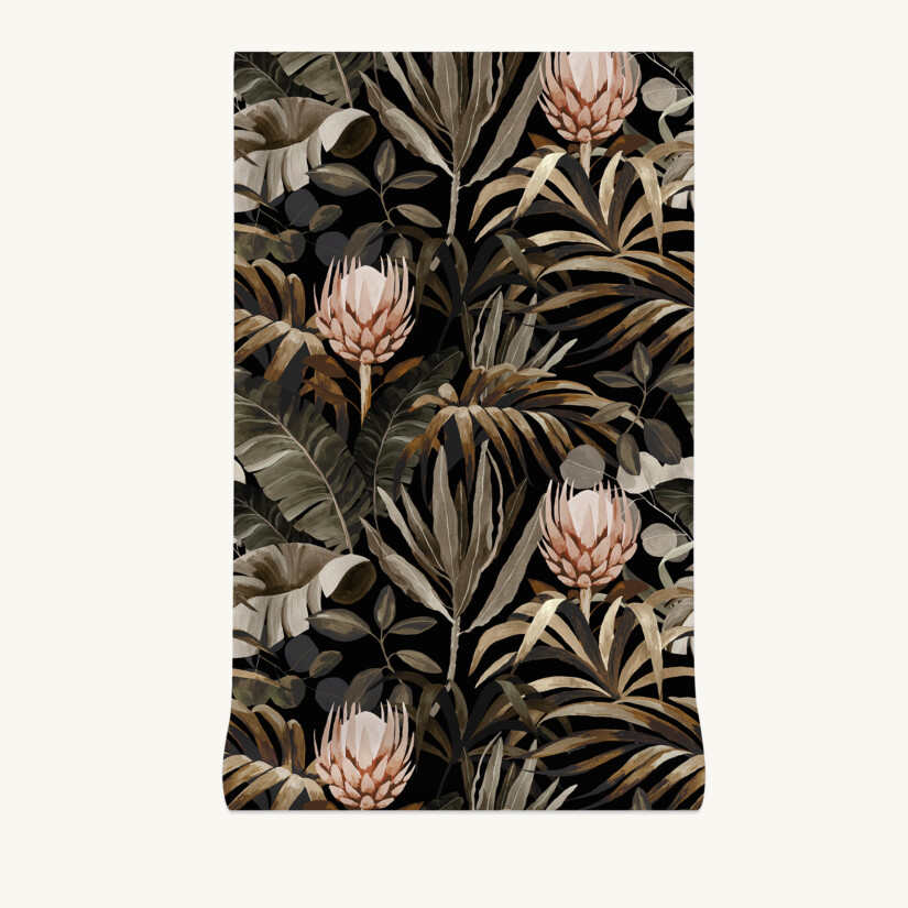 Non-woven wallpaper Tropical N°15 custom-made by Maison Baluchon