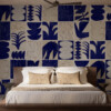 Exclusive modernist klein blue bedroom wallpaper - Maison Baluchon