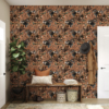 Non-woven wallpaper - Sauvage N°26 - Terracotta