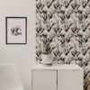 Non-woven wallpaper - Rose, pattern inspired by the plant world