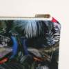 Zipped fabric pouch with Jungle pattern N°17