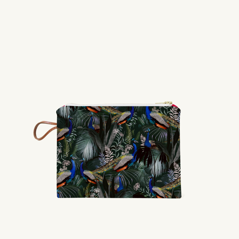 Small pouch Jungle N°17 custom-made by Maison Baluchon