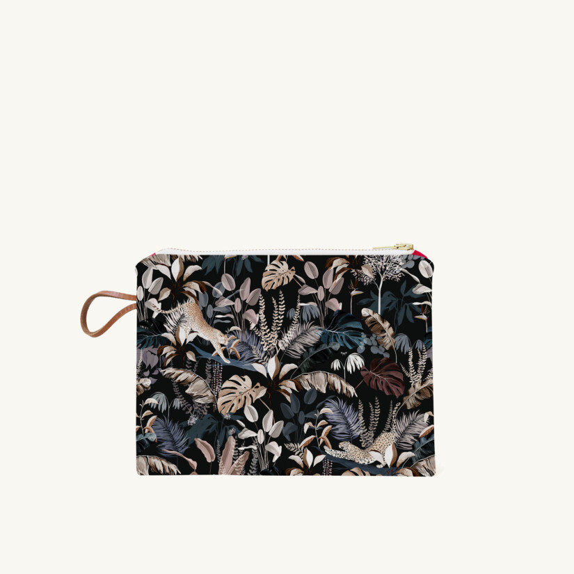 Small pouch Jungle N°19 custom-made by Maison Baluchon