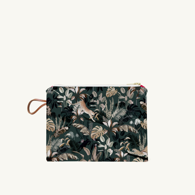 Small pouch Jungle N°20 custom-made by Maison Baluchon