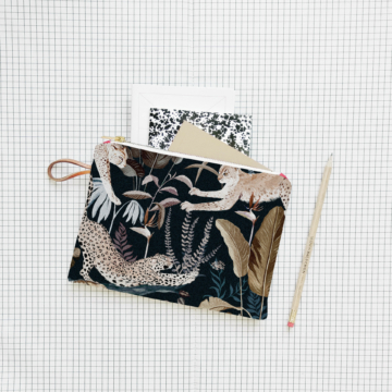 Small pouch Jungle N°22 - Exceptional accessory to slip into your handbag