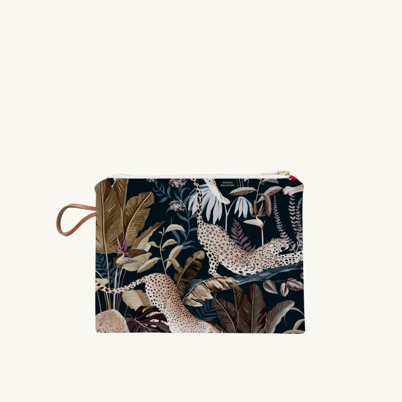Small pouch Jungle N°22 custom-made by Maison Baluchon