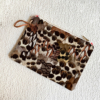 Small pouch with Sauvage N°25 pattern handmade in France
