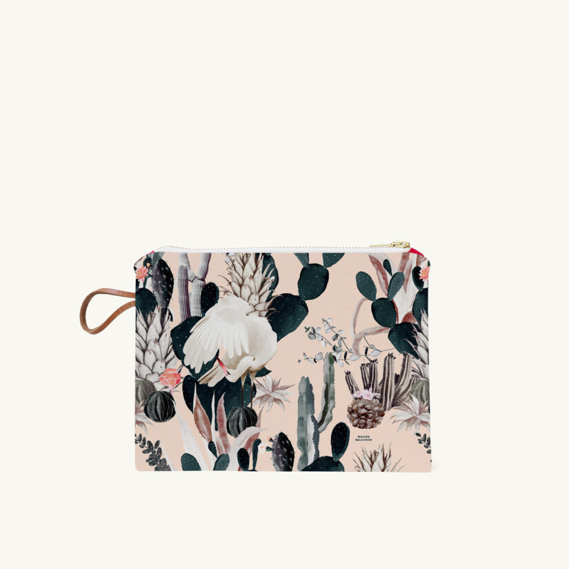 Small pouch Tropical N°12 custom-made by Maison Baluchon
