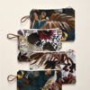 Petites pochettes zippées collection Inde - Motif inspiré de l'univers animal, végétal et floral