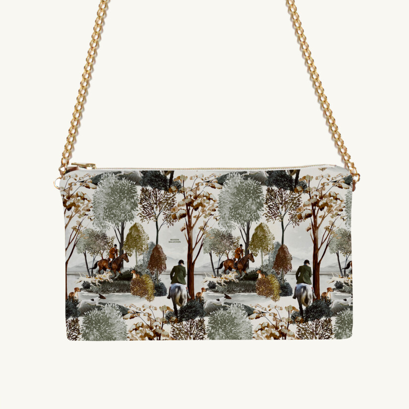 Evening pouch Forêt N°24 custom-made by Maison Baluchon
