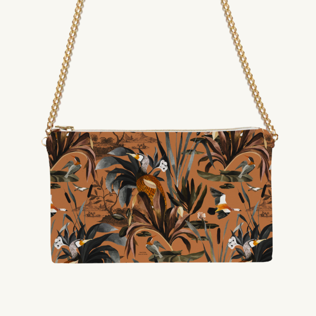 Evening pouch Sauvage N°26 - Terracotta