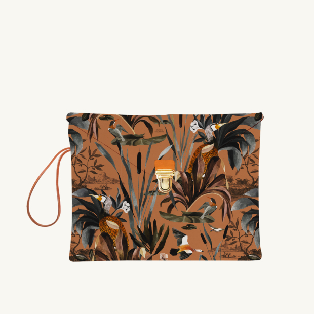 iPad sleeve 10″ & 11″ Sauvage N°26 - Terracotta custom-made by Maison Baluchon