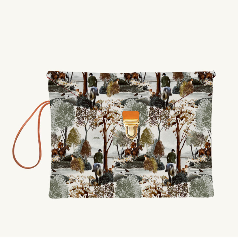 Pochette iPad 12,9&Prime; Forêt N°24 sur-mesure par Maison Baluchon