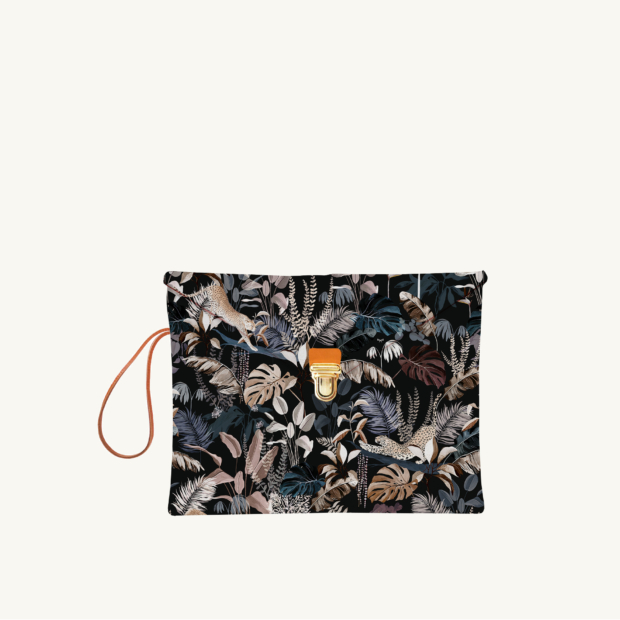 iPad sleeve mini Jungle N°19 custom-made by Maison Baluchon