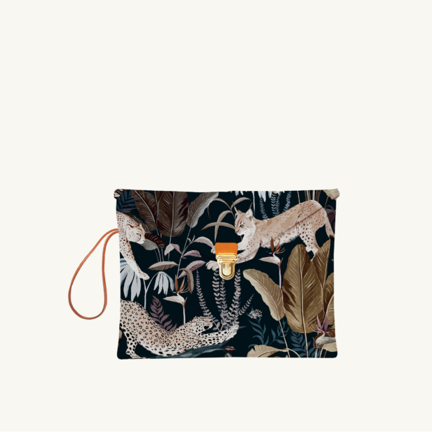 iPad sleeve mini Jungle N°22 custom-made by Maison Baluchon