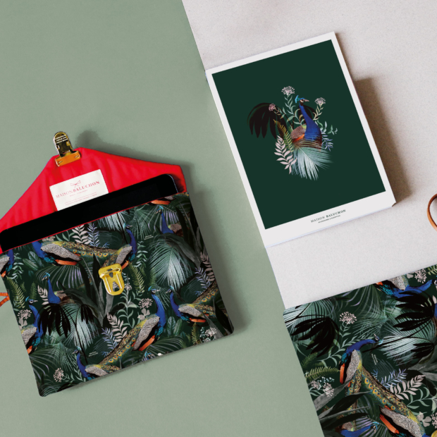 Jungle N°17 Collection - Animal & vegetal universe with green tones