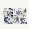 Pochette MacBook 13" motif Herbier du Roi marine - Maison Baluchon