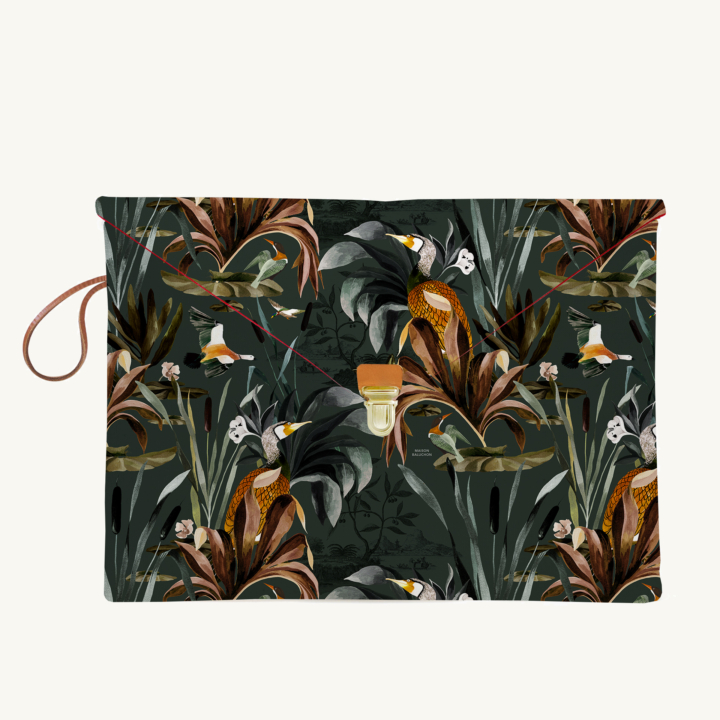 Maison Baluchon - Pochette MacBook pro & air 13" - Sauvage N°26 Vert