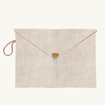 Maison Baluchon - MacBook Sleeve 13" - Uni N°16 beige corduroy