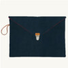 Maison Baluchon - Pochette MacBook pro 15" & 16" - Uni N°17 velours côtelé bleu marine