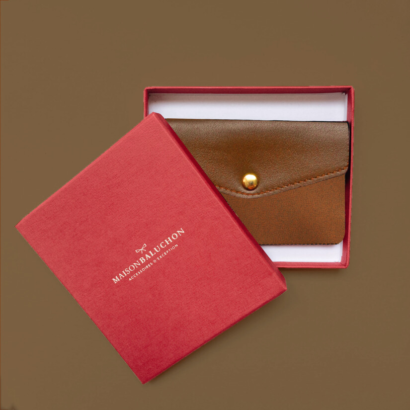 Maison Baluchon - Leather cardholder Christmas gift made in France