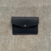 Leather card holder made in France