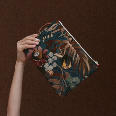 Pochette zippée de confection française : Cadeau chic pour noël - Maison Baluchon