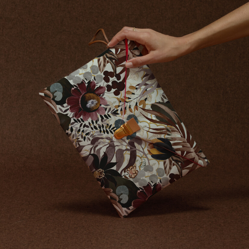 MacBook cover 13" floral pattern made in France - Maison Baluchon