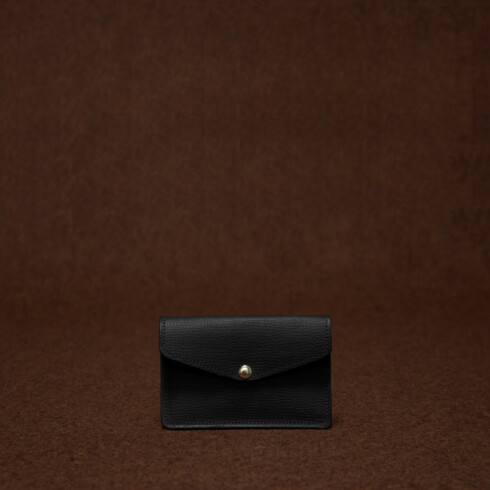 Premium Italian grained leather cardholder - Christmas gift made in France - Maison Baluchon