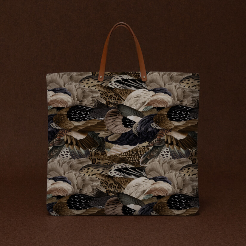 Idée cadeau Noël - Sac cabas imprimé animal Sauvage N°27 - Maison Baluchon