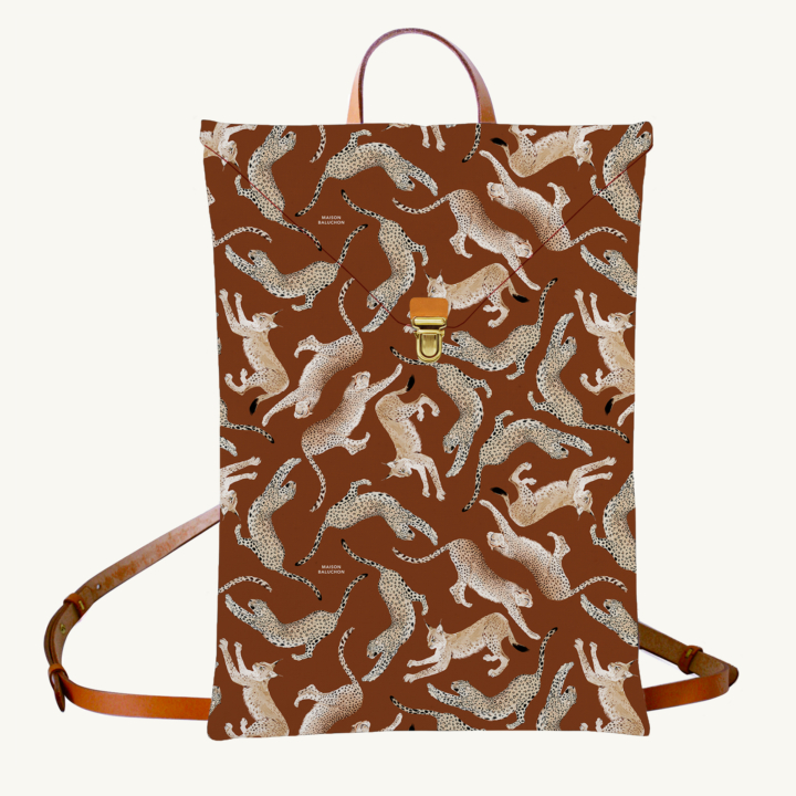Maison Baluchon - Custom-made 13" backpack - Félin N°02