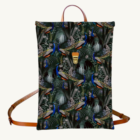 13" backpack - Jungle N°17 motif - Maison Baluchon